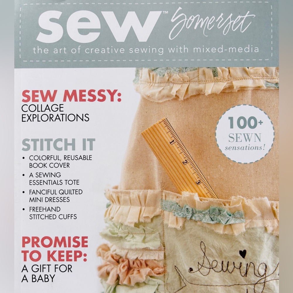 Sew Somerset Mixed-Media Sewing Book copyright 2014
Vintage excellent condition